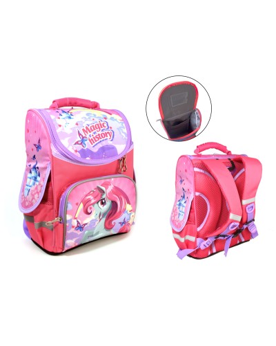 Ранець-короб «Поні», ортопедичний, 34х26х15 см, ТМ Space