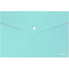 Папка-конверт на кнопці А4 180 мкм с фактурой «глянець» м'ятна, ТМ Economix