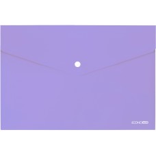 Папка-конверт на кнопці А4 180 мкм прозора, фактура «глянець» лавандова, ТМ Economix
