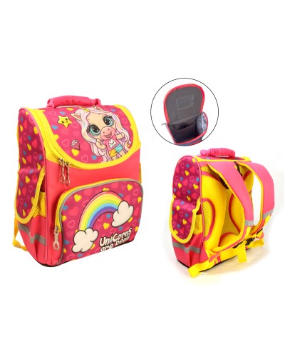 Ранець-короб «Весела єдиноріжка», ортопедичний, 34х26х15 см, ТМ Space