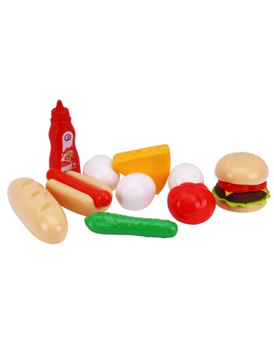 Набір «Продукти» з 12 передметів, у сітці 18,5х16х12 см, ТМ Технок