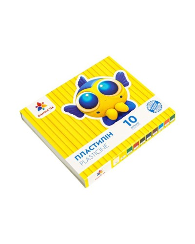 Пластилін дитячий «Захоплення» на 10 кольорів, 160 г, зі стеком, ТМ Гамма-Н