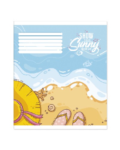 Зошит на 12 аркушів у лінію «Нейтральний Мікс №2», №2214, ТМ Brisk