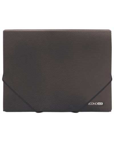 Папка А4 на гумках, фактура «діамант», чорна, ТМ Economix