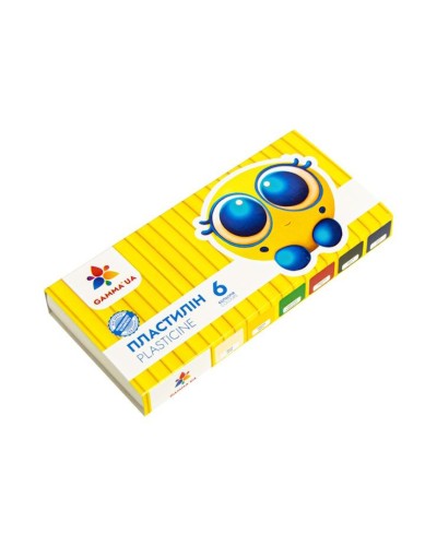 Пластилін дитячий «Захоплення», 6 кольорів, 96 г, стек