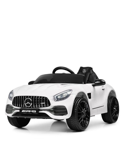 Машина р/у (2,4G), 2 мотори 20W, 1*12V5AH, MP3, USB, TF, EVA, шкіра, білий