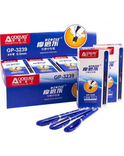 Ручка пиши-стирай з голчатим наконечником 0,5 мм синя, ТМ Piano