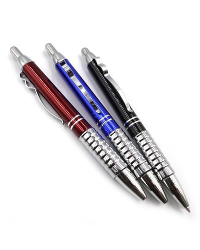 Ручка «Baixin» кулькова автоматична синя в металевому корпусі, в асортименті, TM Baixin