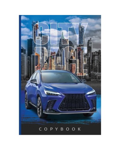 Блокнот «Машини» А5 на 64 аркуші у клітинку з твердою ламінованою обкладинкою, в асортименті, ТМ Рюкзачок