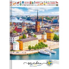 Блокнот «Міста» А5 на 96 аркушів у клітинку з твердою ламінованою обкладинкою, в асортименті, ТМ Рюкзачок