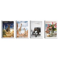 Блокнот А6 на 48 аркушів у клітинку на спіралі збоку з картонною обкладинкою, № 6772, в асортименті, ТМ Gold Brisk