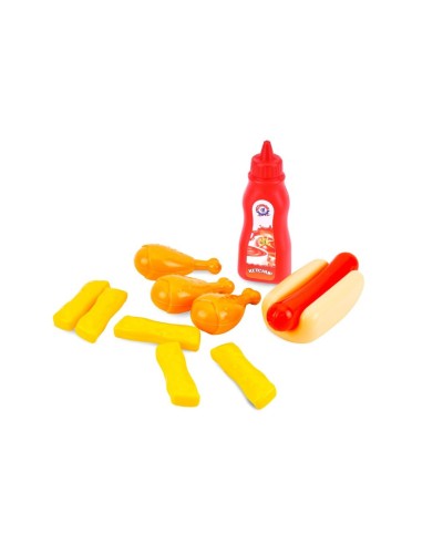 Набір «Продукти» з 10 предметів, у сітці 13х11х8 см, ТМ Технок