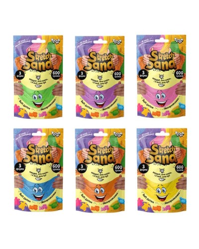 Кінетичний пісок «Stretch Sand», у пакеті 600 г, ТМ Данок Тойс