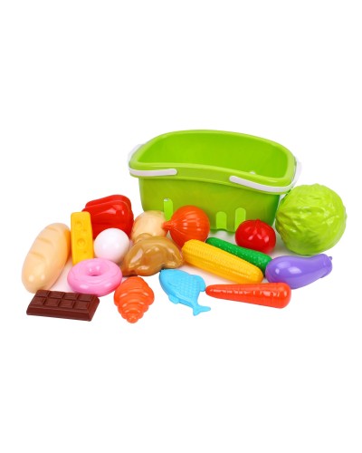 Набір «Продукти» з 18 предметів, у сітці 27х18,5х14 см, ТМ Технок