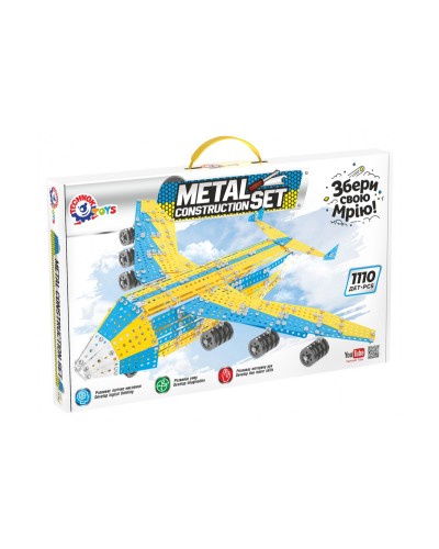 Конструктор металевий «Мрія» з 1110 деталей, у коробці 50,5х32х26 см, ТМ Технок