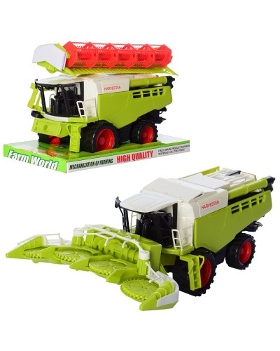 Комбайн 32 см з рухоміими деталями, в асортименті, під слюдою 27х17х13,5 см