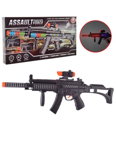 Іграшковий автомат 62 см зі світлом та звуком, на батарейці, у корбці 44х23х5 см