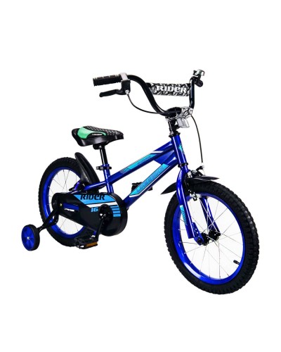 Велосипед «Like2bike Rider», дитячий, 2-колісний, 12 д, синій, рама сталь, зі дзвінком, ручні гальма