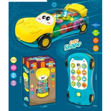 Машина-телефон 15 см зі звуком, світлом, рухомими деталями та англійською озвучкою, на батарейці, у коробці 19х11,5х5 см