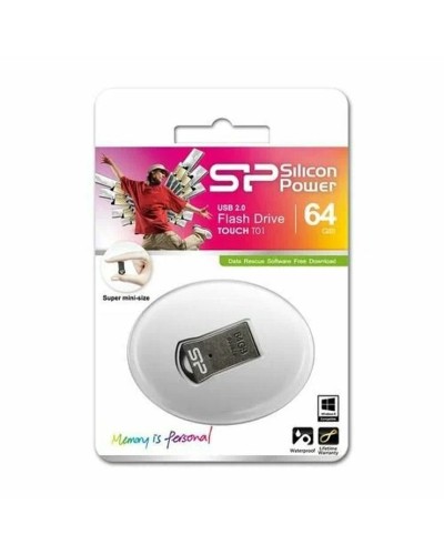 Флеш-карта «SILICON POWER Touch» 32Gb, Black metal