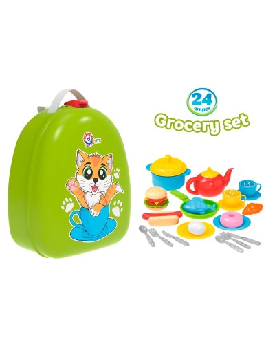 Набір продуктів з 24 предметів, у рюкзаку 26,5х21,5х13 см, ТМ Технок