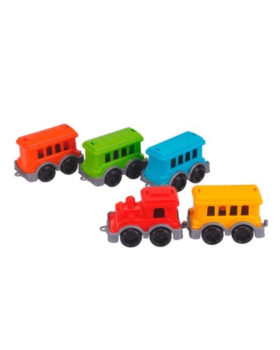 Потяг «Міні» з 4 вагонами, у сітці 26х10х5,5 см, ТМ Технок