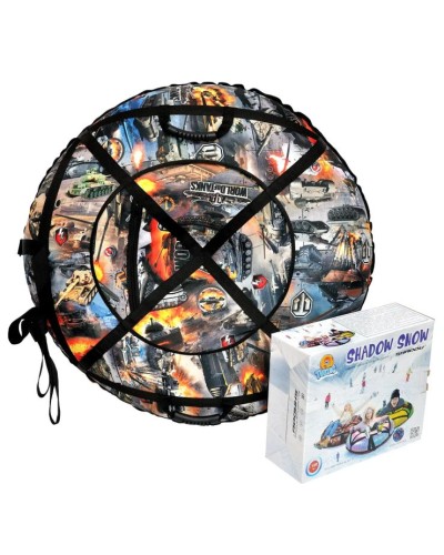 Тюбінг «Оксфорд World of Tanks» з ПВХ діаметром 1 м з максимальним навантажнням до 110 кг, у коробці 45х17х33 см