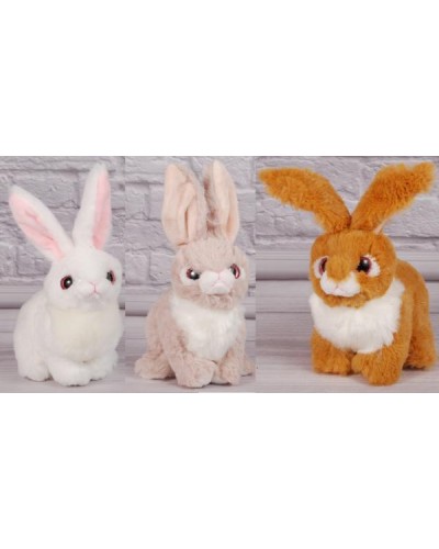 М`яка іграшка «Зайчик Пушинка 1» 24 см, ПП Копиця