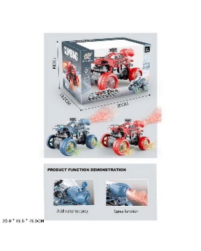 Машина, на батарейці, дим, в асортименті, у коробці 20х13,5х13 см