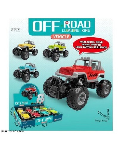 Машина інерційна, в асортименті, 8 шт в дисплей боксі 32,8х28х9,5 см