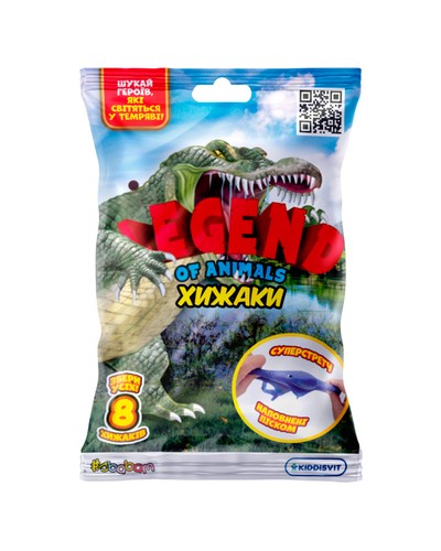 Стретч-іграшка у вигляді тварини LEGEND OF ANIMALS – ХИЖАКИ, в дисплеї