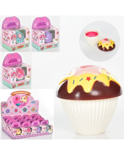 Косметика блиск для губ (капкейк), в коробці, в асортименті, в дисплеї, 39х12,5х28 см