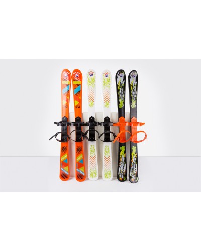 Лижі «Дитячі» з палицями, довжина лижі 90 см, довжина палиці 85 см, в асортименті, на стяжці 90х14х11,5 см, ТМ Технок