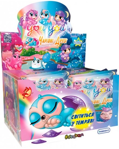 Колекційна фігурка-сюрприз «You-You. Чарівні друзі» змінюють колір у воді чи світяться, у дисплеї