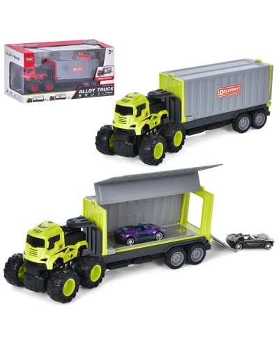 Автовоз 27 см інерційний з 2 машинками та аксесуарами, в асортименті, у коробці 31х16х11см