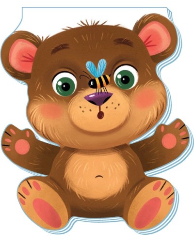 «Кумедні лапки. Ведмедик» на 10 сторінок з твердою обкладинкою 16х12,5 см, ТМ Ранок