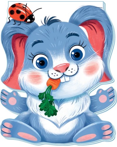 «Кумедні лапки. Зайчик» на 10 сторінок з твердою обкладинкою 16х13 см, ТМ Ранок