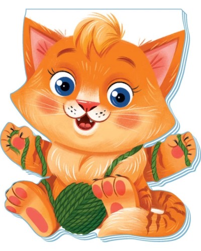 «Кумедні лапки. Котик» на 10 сторінок з твердою обкладинкою 16х12,5 см, ТМ Ранок