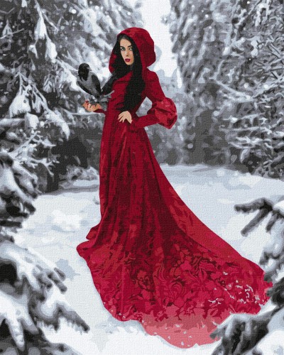 Набір для розпису по номерах «Зимова красуня», 40х50 см