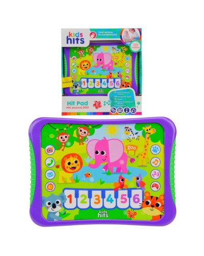 Планшет «Мій веселий Zoo» музичний розвивальний з українською озвучкою, на батарейці, у коробці 23,8х17х2 см