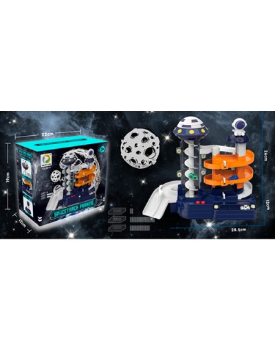 Гараж 4 поверхи, машинка 3шт, звук, світло, на батарейці, в коробці, 22х19х12 см