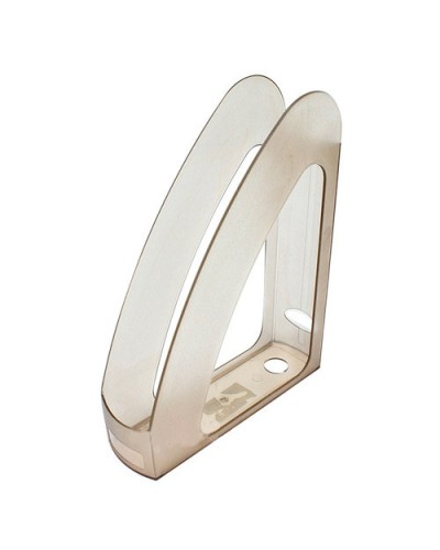 Лоток «Райдуга» вертикальний пластиковий з передньою стінкой димчатий, 300х230х80 мм, JOBMAX