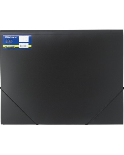 Папка А3 на гумках чорна, TM Buromax