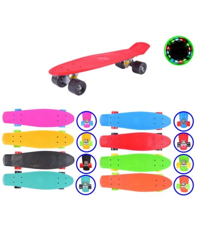 Пенні борд з металевими кріпленнями та колесами з PVC, в асортименті. у пакеті 55х13х9 см