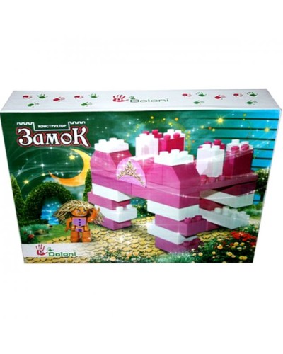 Міні конструктор «Замок» 38 деталалей, коробка 35,5х25х7 см