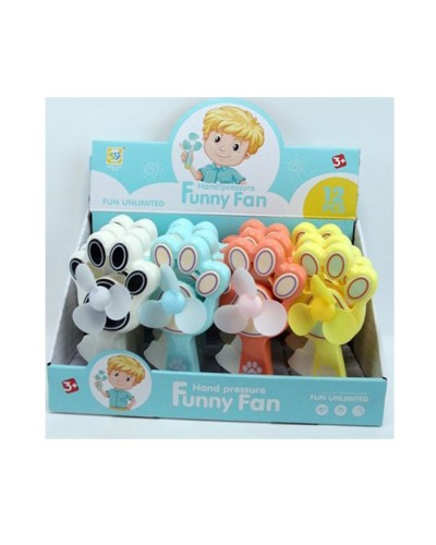 Вентилятор механічний «Лапа» 18 см в асортименті, у дисплеї 35х18,5х19,5 см