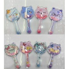 Дзеркальце 8,5 см з блискітками, в асортименті, у пакеті