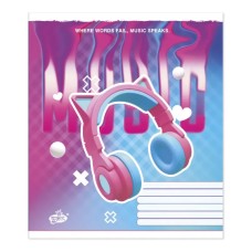 Зошит на 96 аркушів у клітинку «Нейтральний Мікс №1» №2211, Пір'їнка