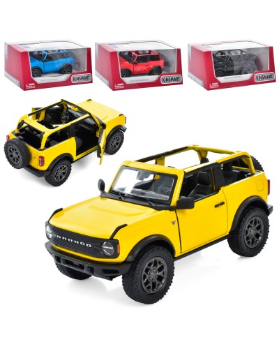 Машина 12 см металева інерційна з гумовими колесами та дверима, що відчиняються, в асортименті, у коробці 16х7,5х8 см, KINSMART