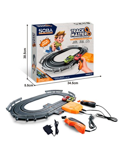 Трек, дистанція 126 см, від мережі 220V або на батарейці, у коробці 34,5х30,5х5,5 см